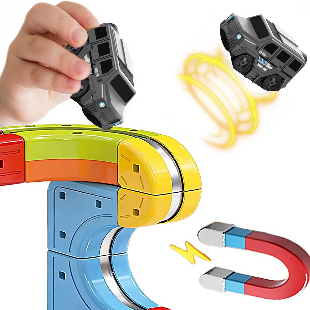 Children'S Anti-Gravity Magnetic Attraction Track Train Changeable Magnetic Magic Rail Car Electric Train Toy