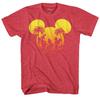 2025 Disney Loose and Comfortable Leisure Mickey Animation Printed Cotton Leisure T-shirts with Short Sleeves with Men and Women