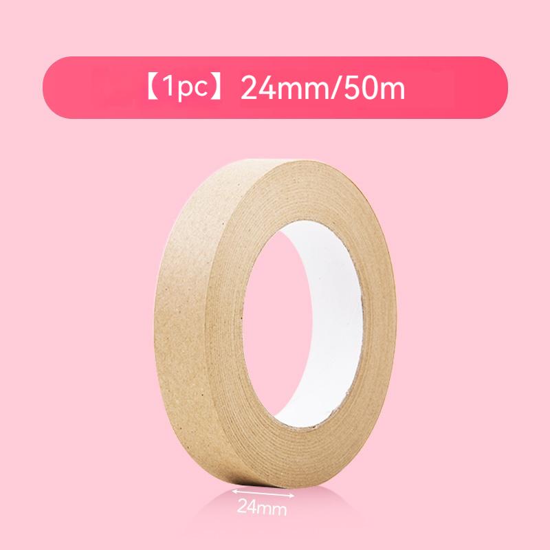 50M 2.4/3.6/4.8cm Water Tape Mounting Watercolor Painting Special Art Painting Wet Water Kraft Paper Tape Chinese Painting Tool