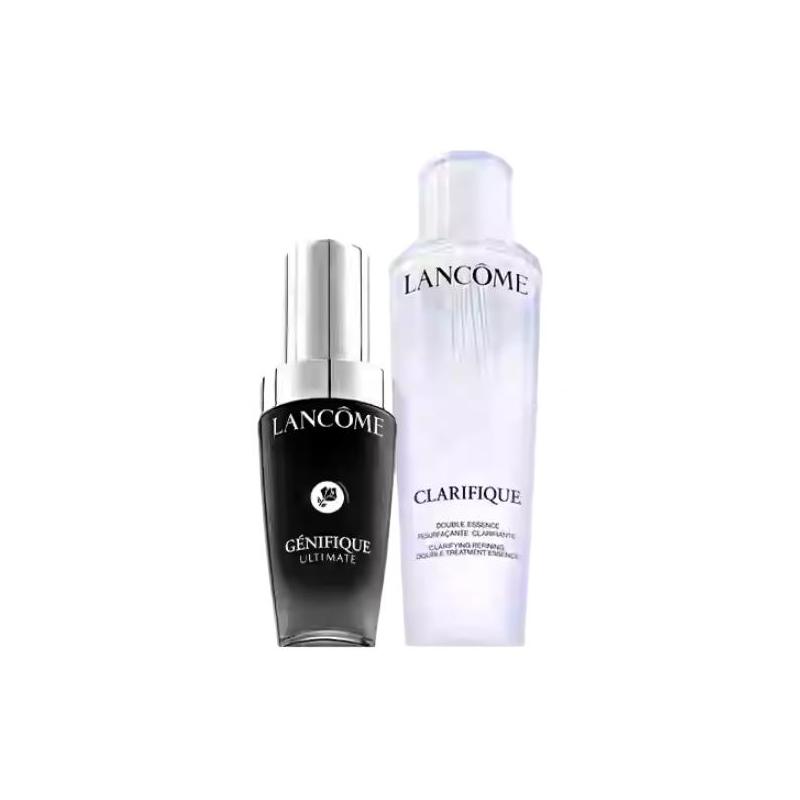 Lancôme Skin care set Brand new Purifying rejuvenating double essence water 150ml + skin rejuvenating repairing essence 50ml without gift box gift bag чёрный