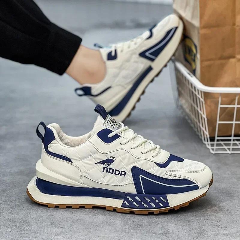 Scarpe da Ginnastica Sportive da Esterno Versatili per Uomo, Stagioni Primavera e Autunno, Casual, Corsa, Rialzo Altezza, Suola Spessa, Resistenti all'Usura