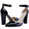 Women's 100mm Pointed Toe Sandals Slingback Pumps High Heels Thick Kitten Heel Party Wedding Dress Comfortable Shoes