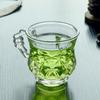 140ml Creative Glass Coffee Tea Mug Drinks Dessert Breakfast Milk Cup Juice Glass Mugs Handle Drinkware Transparent Glass Cup