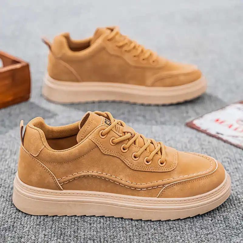 Hiphop In The Forest Retro Basketball Shoes For Men Sneakers Yellow Walking Boot Sports Portable Fashion-man Supplies