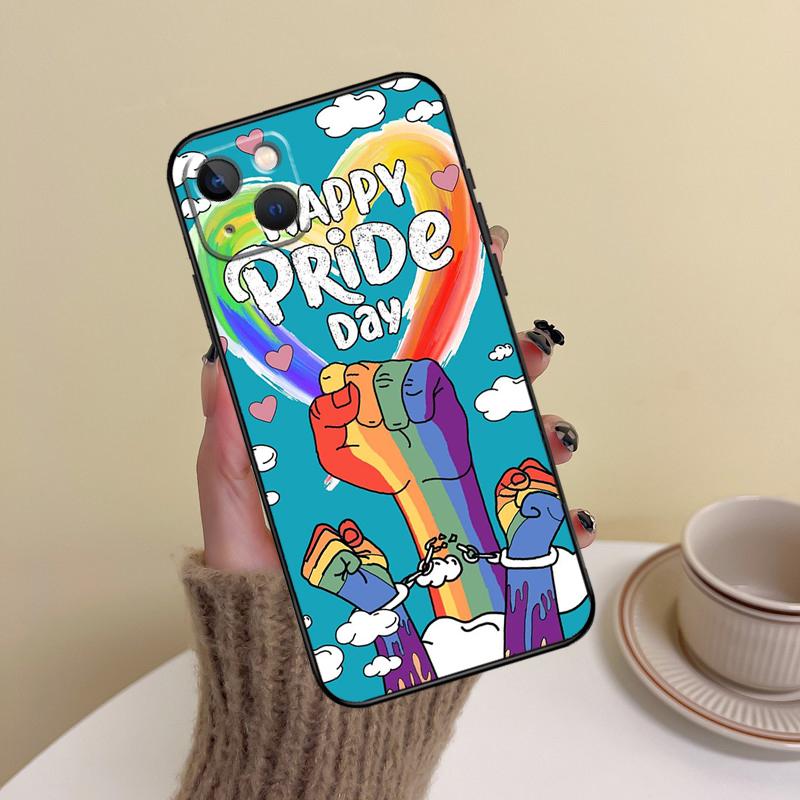 LGBTQ Lesbian Gay Pride Rainbow Case For iPhone 15 14 13 12 11 16 Pro Max Mini 7 8 Plus X XR XS Max Back Cover