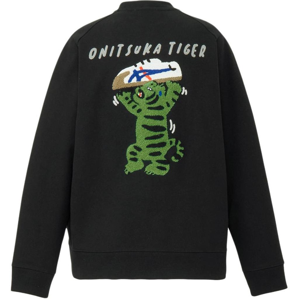 ONITSUKA TIGER Long Sleeve Crew Neck Pullover Letter Sweatshirt Unisex Sweatshirt 2183B621_001