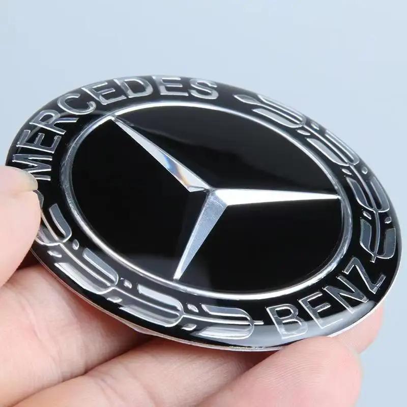 4pcs Car Styling Wheel Center Hub Caps Rim Cover Badge Emblem Sticker For Benz AMG VIANO GLB GLC W108 W124 W126 W169 W176 GLE