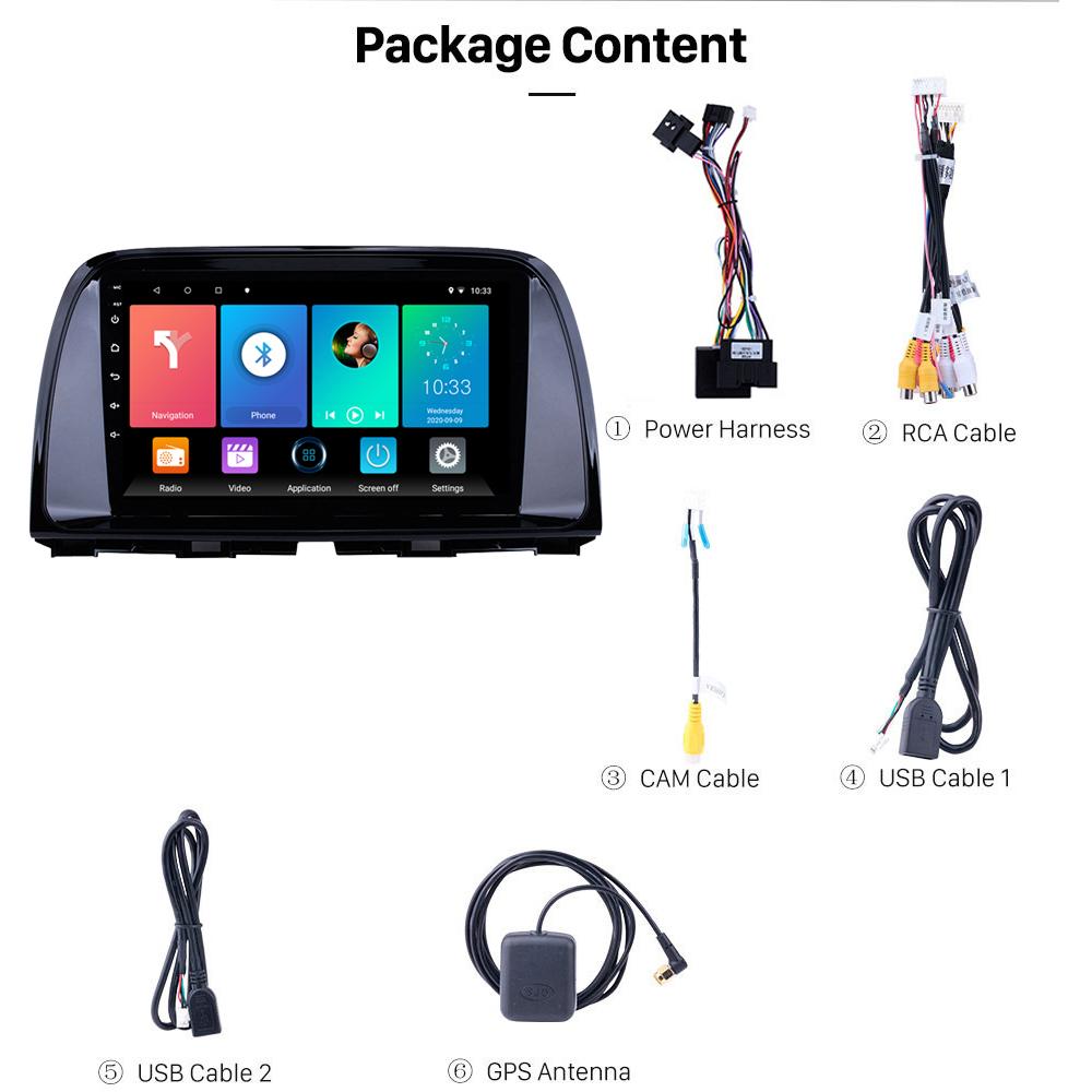 icreative Car Radio for Mazda CX5 2012-2016 2 Din Android Car Stereo Navigation GPS WIFI FM BT Multimedia Video Player Head Unit