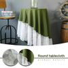 Pastoral Nordic Style Round Tablecloth Home Dining Table Cover Towel Coffee Tea Table Lace Tablecloth Exhibition Hall Tablecloth