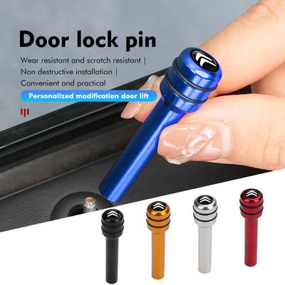 For 4Pcs Car Universal Auto Security Door Lock Pins C4 C3 C5 C1 C2 C6 C4L DS3 DS4 Berlingo Picasso Jumper