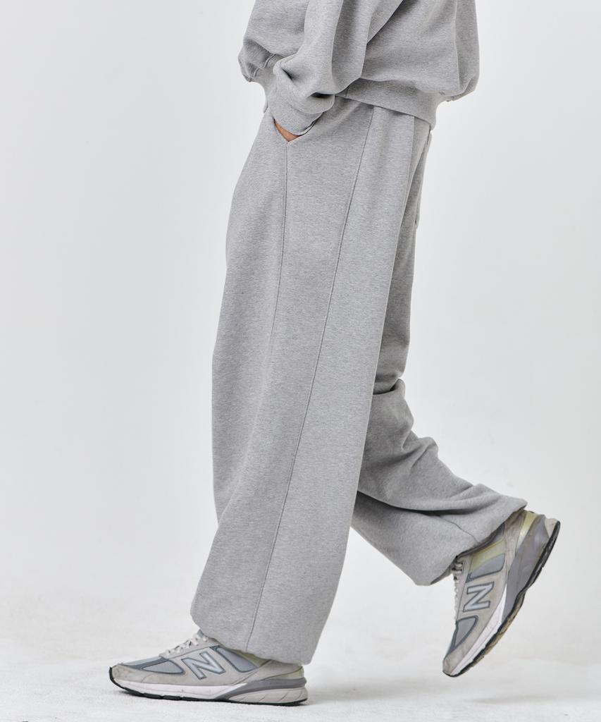 PAPERBOY Balloon Wide Curve Jogger Pants - Oatmeal