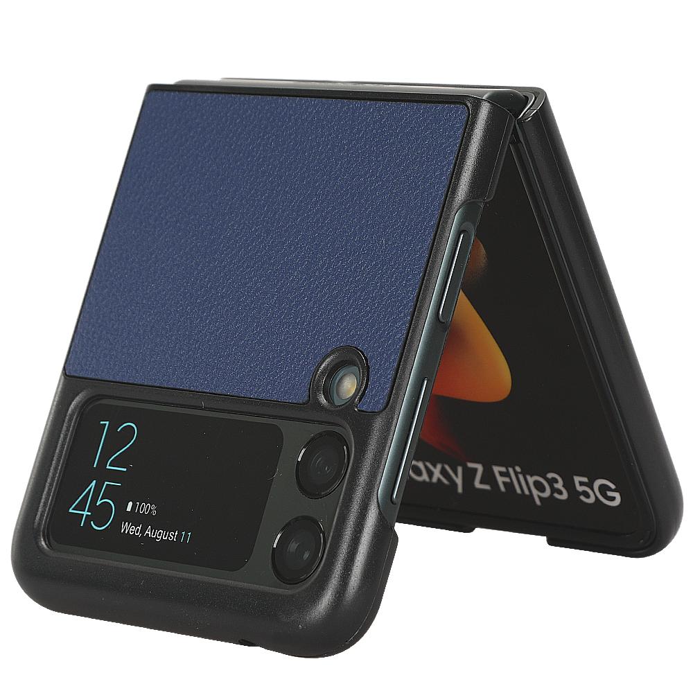 Smukłe skórzane etui na telefon bez odcisków palców do Samsung Galaxy Z Flip 4 5g Flip3 Flip4 Flip 3 Zflip4 kieszonka na kartę matowe etui