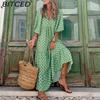 BITCED Women's Summer Printed Maxi Dress Bohemian-Style Dress