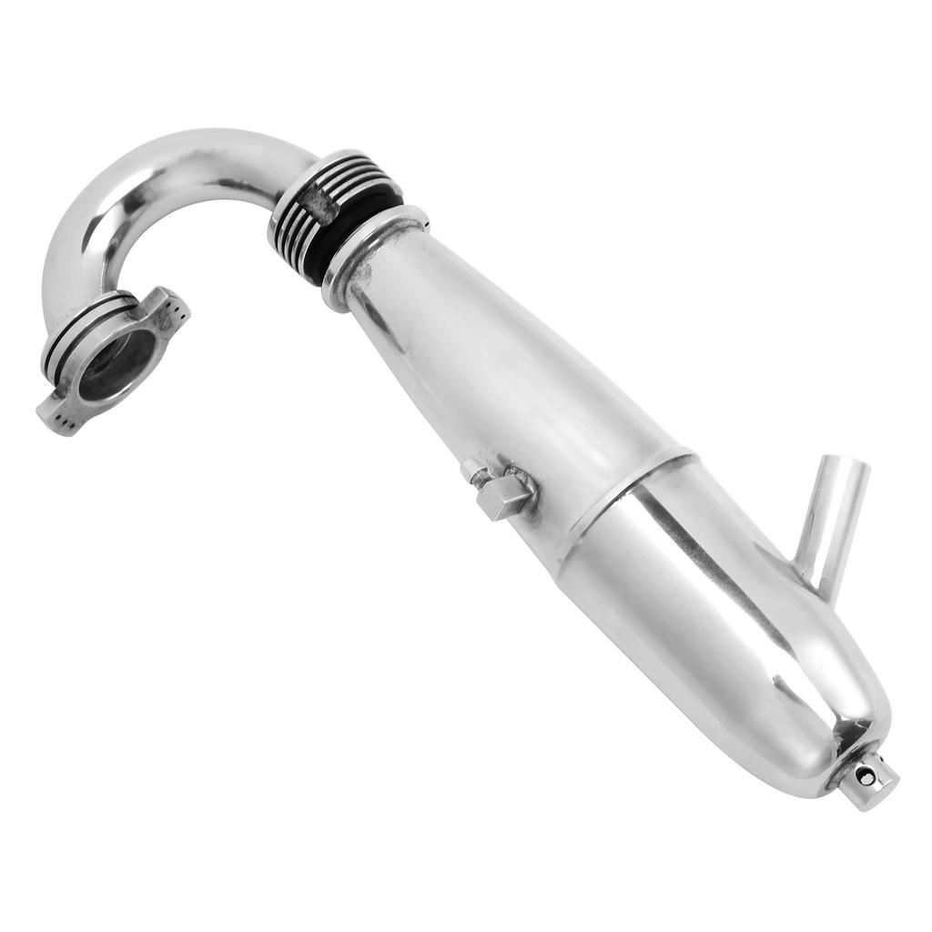 Rura Wydechowa Silnika Stop Aluminium Solidna Odporna na Deformacje Akcesoria do Pojazdów Zdalnie Sterowanych do Ciężarówki Olejowej 1 8