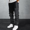 Pantaloni sportivi da uomo Patchwork Elastico in vita Colori larghi abbinati Multi tasche Pantaloni cargo casual a vita media morbidi e traspiranti Pantaloni lunghi da uomo