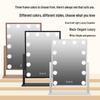 Large LED Lighted Makeup Vanity Mirror Square Portable Beauty Mirror
