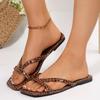 Pantofole da Donna Estive Leggere Piatte Scarpe da Donna Moda Taglie Forti Pantofole da Donna Lusso Sandali Ciabatte da Esterno Tendenza Donna