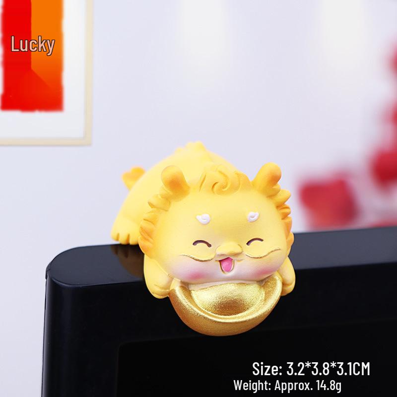 Little Dragon Ornament for Desktop, Car Rearview Mirror, and Center Console Decoration