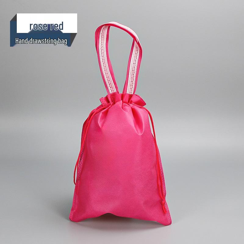 Экологичная нетканая двойная шнурковая сумка для обуви и пыли 35*45cm