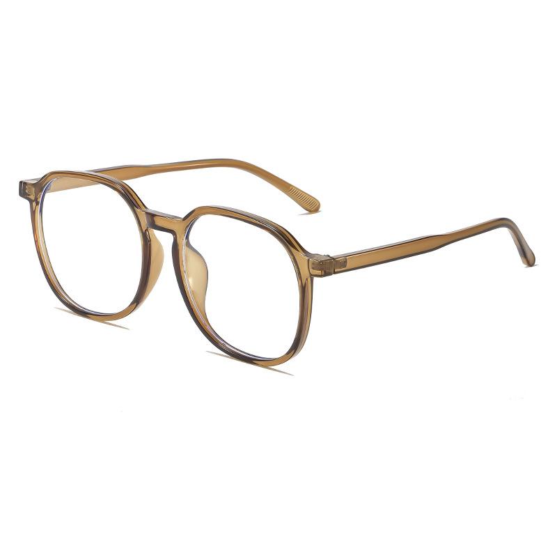 

JYL TS Square Glasses Unisex Blue Light Blocking New Fashion Plain Frame 5 A-5021 візантійський кольору