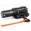 1587 Kg Electric Winch, 12V DC ATV/UTV Winch with 5.5 Mm X 10 M Synthetic Rope & Wired Remote Control, IP55 Waterproof, Aluminum Housing Fairlead