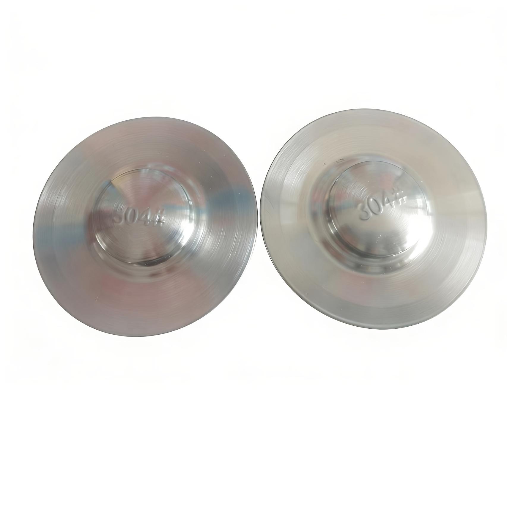 2 шт. крышек для раковины и пробок для слива из нержавеющей стали - Подходят для кухонных/ваннных раковин, устойчивы к ржавчине, с дренажными отверстиями(Без краев) 2pcs