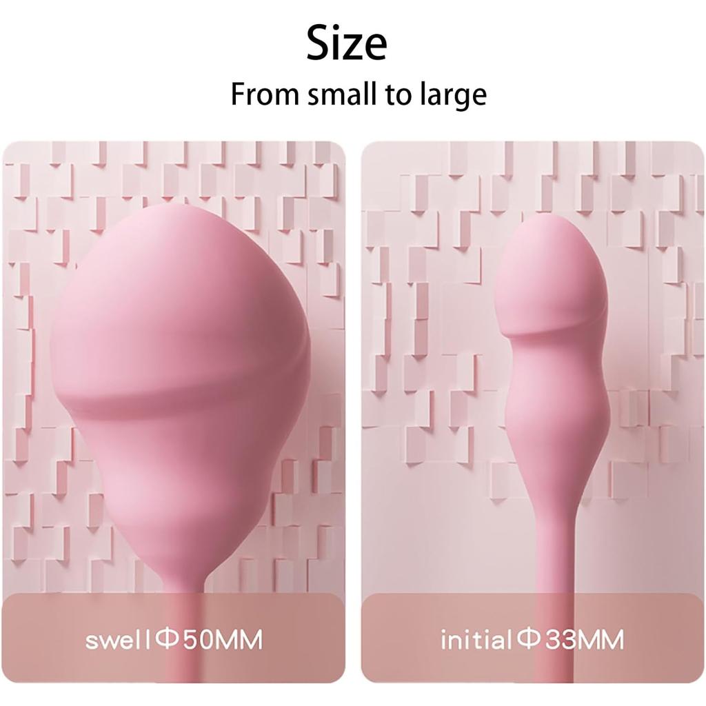 Wearable Vibrator Inflatable Vibrating Anal Vibrator with 10 Vibration Modes Remote Control Couples Clitoral Panties Vibrator for Women Adult Sex Toys