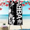 ABBA Treasures: Iconic Music Legacy Beach Towel Beach Towel for Vacation Photos Portable for Travel Absorbent Bath Towel Outdoor Pool Towel Swim