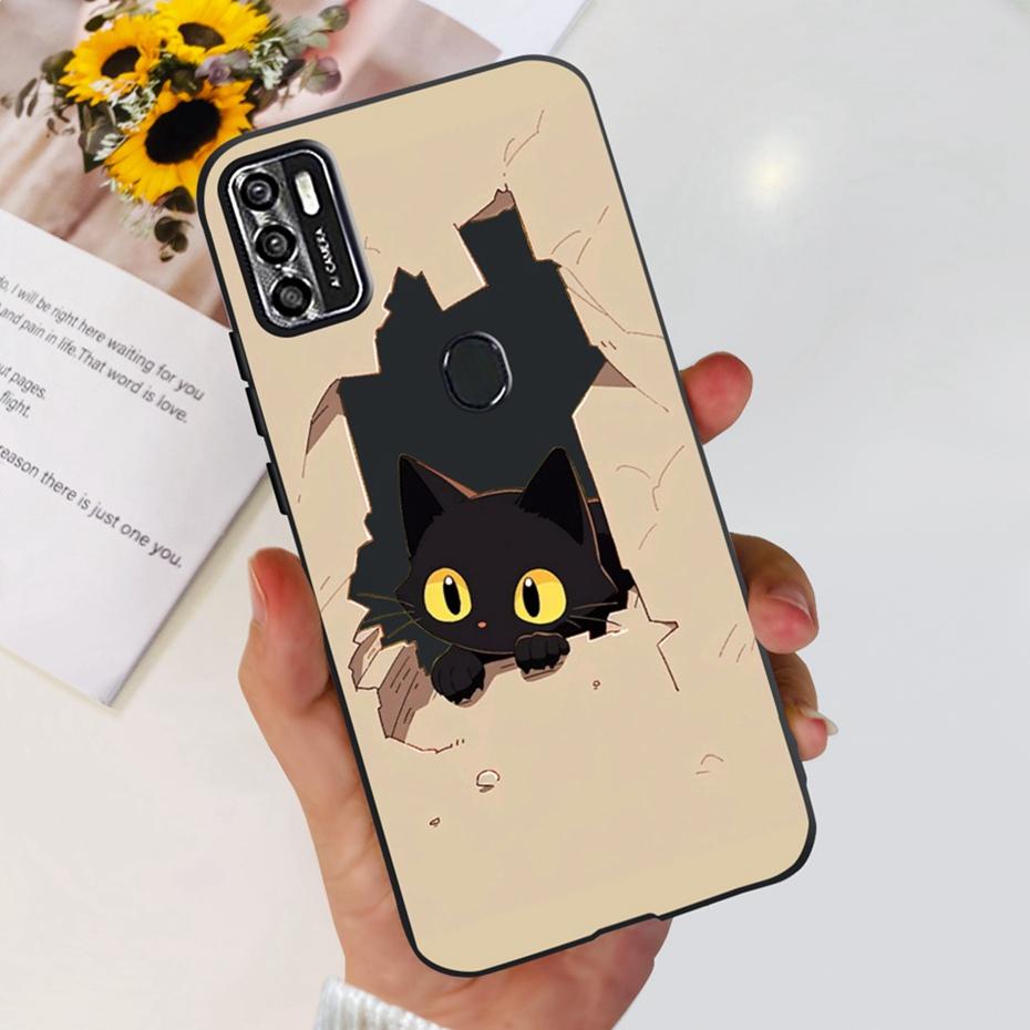 Lovely Case For ZTE Blade A7s 2020 / Optus X Pro / Telstra Evoke Plus 2 Black Silicon Soft Cases Cover For Zte A7s (2020) A7020