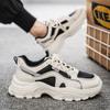 2024 New Men's Thick-Soled Sports Shoes Casual Shoes Lace-Up Fashion Shoes Men's Outdoor Running Sports Shoes Vulcanized Shoes
