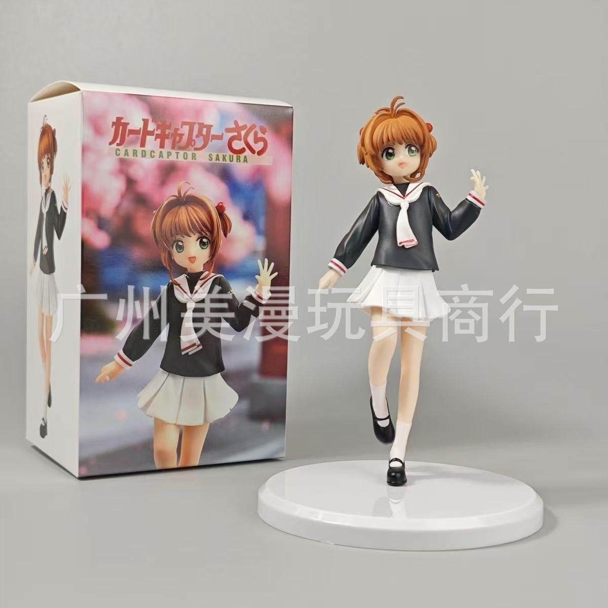

Фигурки из аниме Cardcaptor Sakura Сакура Киномото Томойо Дайдодзи Школьная форма Стоячая 16 см Коллекционная модель для фанатов аниме