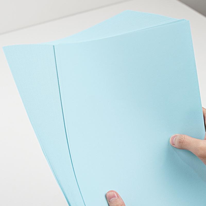 Light Blue A4 Printing Paper: 80g Copy and 70g Cardstock, Full Size 8K/4K for Office Use
