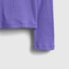 Gap Girls' Logo Embroidered Ribbed Long-Sleeve T-Shirt