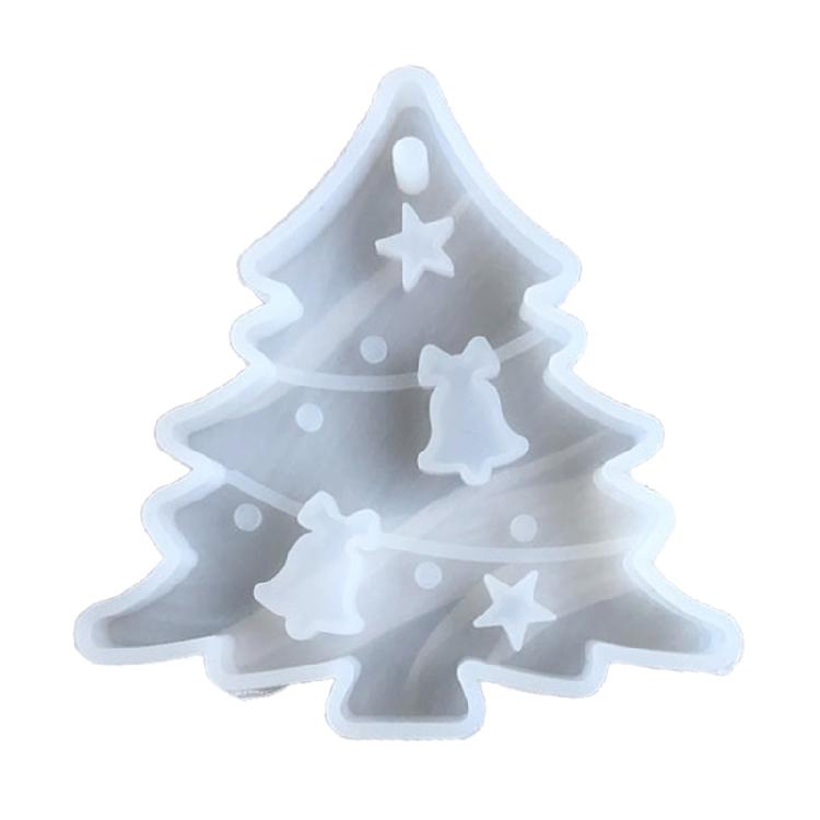 

Holiday Crafts UV Crystal Epoxy Resin Mold Christmas Tree Bell Elk Pendant Mold