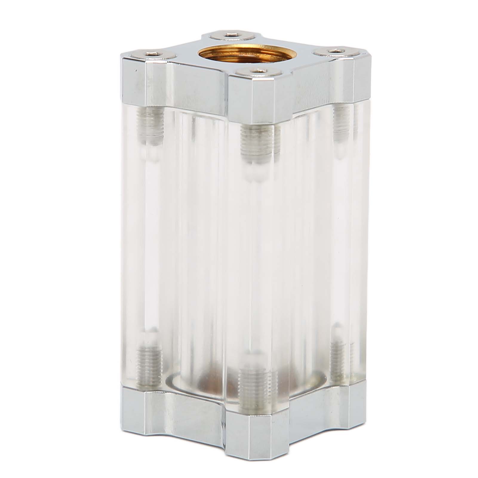 

Фильтр системы водяного охлаждения 40 меш Односторонний фильтр Компьютерная система водяного охлаждения Латунь Акрил серебряный