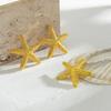 Beach Accessories Summer Seaside Vacation Starfish Natural Conch Earrings Necklace Set