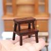 1:12 Dollhouse Mini Stool Exquisite Details Realistic Appearance Double-deck Step Stool Doll House Accessory