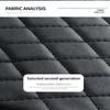 Car Center Console Armrest Cushion PU Leather Mat Memory Foam Support Universal Fit for SUVs and Sedans