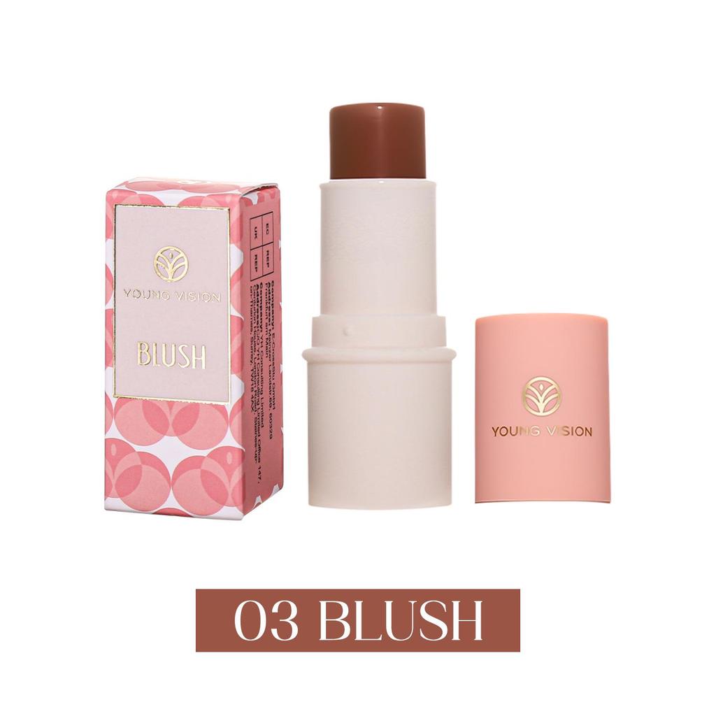 YOUNG VISION Multifunctional Makeup Stick: Highlight, Contour, Matte Blush for Easy Application.