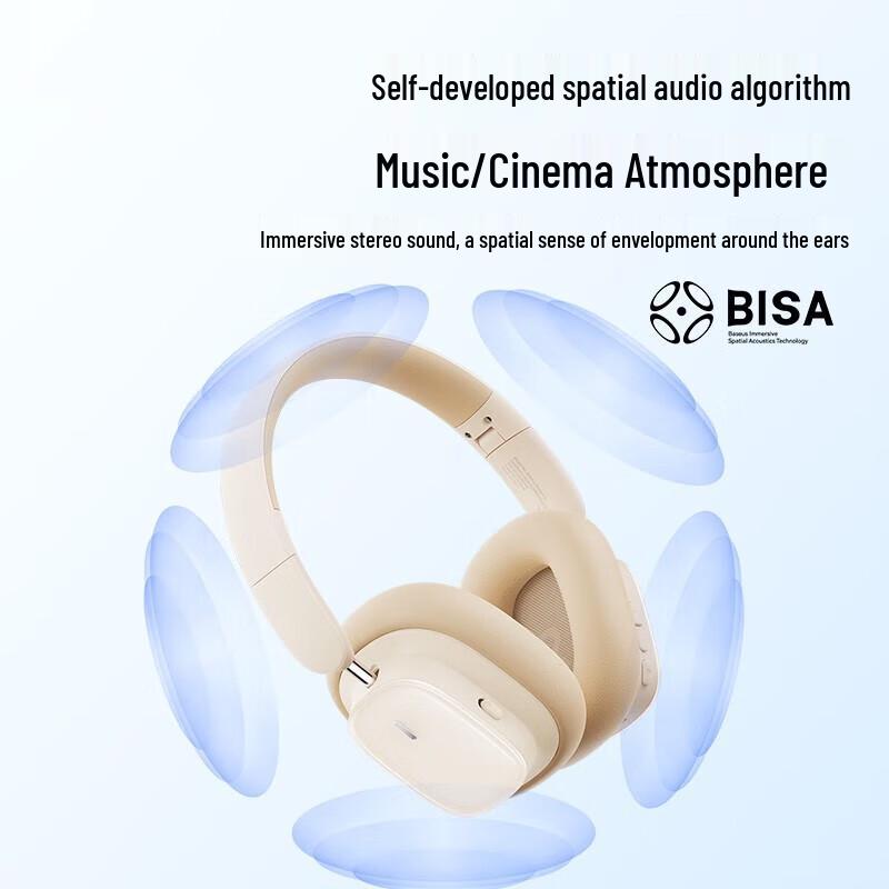 Baseus Over-Ear Bluetooth Headphones with Noise Cancellation