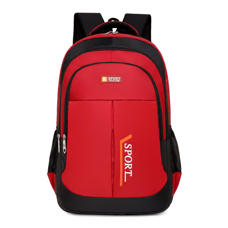 

Мужской рюкзак корейская версия водонепроницаемый Оксфордская ткань студенческая школьная сумка большая вместимость для путешествий деловых поездок компьютерный рюкзак красный