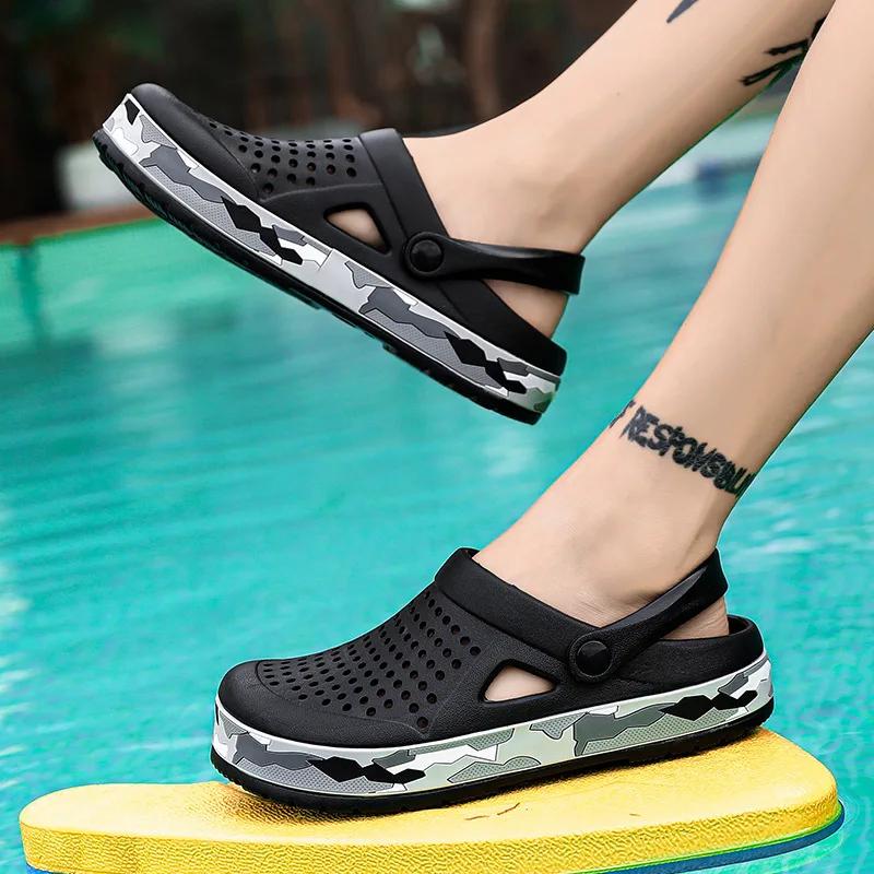 Fashion Hot Sale Clog Men Sandals Casual Shoes EVA Lightweight Sandles Unisex Colorful Shoes for Summer Men Sandals Beach Zapatos Hombre