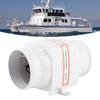 4in 270CFM Bilge Air Blower InLine Marine DC Electric Fan Boat Accessory 12V White