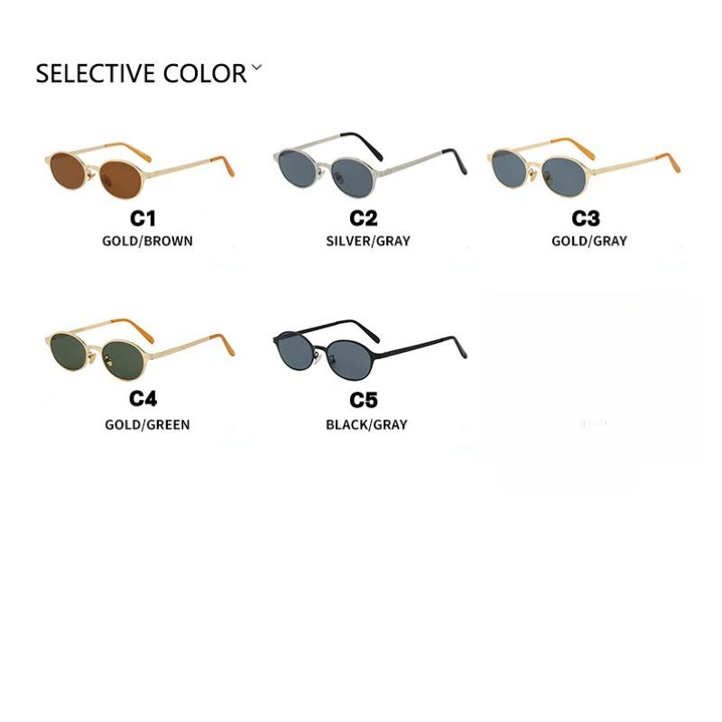 Ladies Sunglasses, Vintage Metal Oval Sunglasses