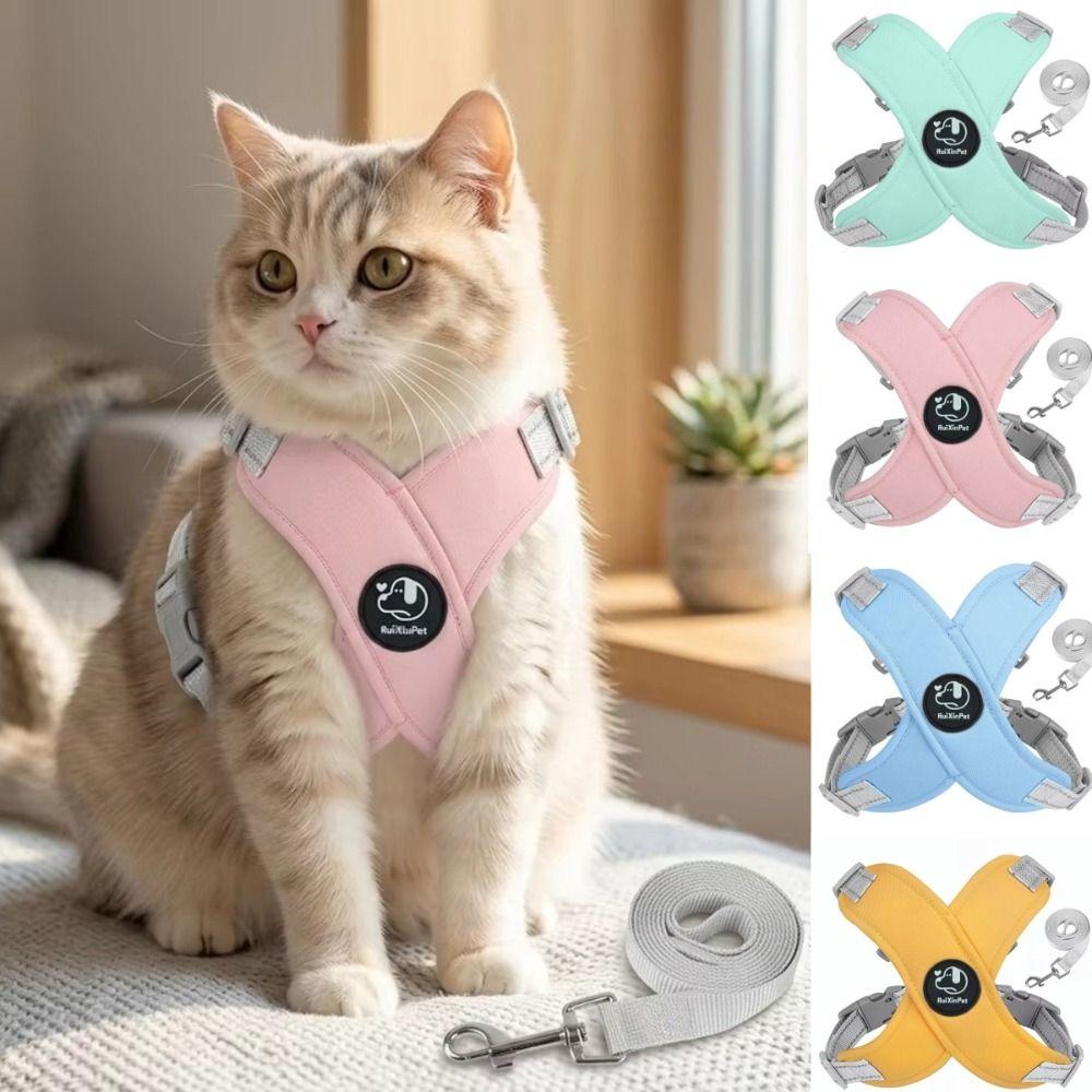 Adjustable Straps Reflective Dog Harness Reflective Design Pet Vest Harness Outdoor Use