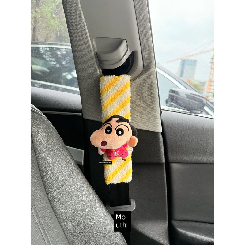 

Gotobed Crayon Shin-Chan Dull Nini Car Seatbelt Shoulder Pad Cartoon Plush Doll Anti-Strangling Neck Cover Xiaoxin Shoulder Pads