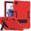 Color Block Protective Case for Samsung Tab A9 Plus - Silicone & PC Three-Proof Drop Protection