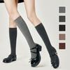 Autumn Fashion Knee High Socks For Women Slim Fit Compression Calf Socks Long Tube Stockings Korean Style