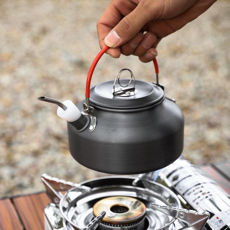 Portable Outdoor Stainless Steel Coffee Kettle with Extended Spout Adapter