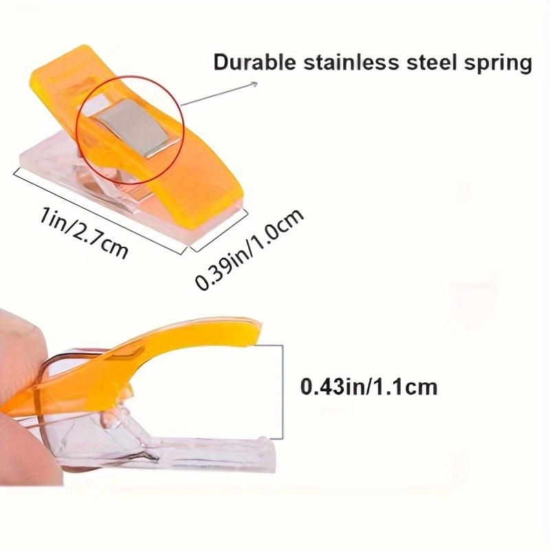 Mixed Color Sewing Clips with Stainless Steel Springs Fabric Binding Clips for Patchwork, Crafts & Sewing Supplies